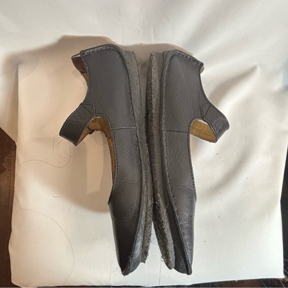 CLARKS ORIGINALS Sz 8 Leather Mary Jane Shoes Ballerina Style Buckle Closure - Picture 5 of 12